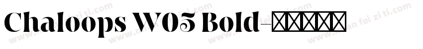 Chaloops W05 Bold字体转换